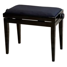 Банкетка Discacciati, черный глянец, велюр